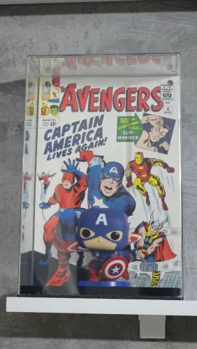 Funko Pop! Comic Covers Captain America #27 - Marvel - Lacrado