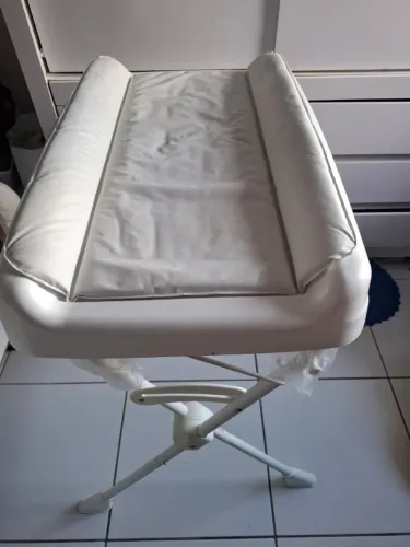 Banheira com Trocador Burigotto Millenia+ Branca - Completa e Com Manual