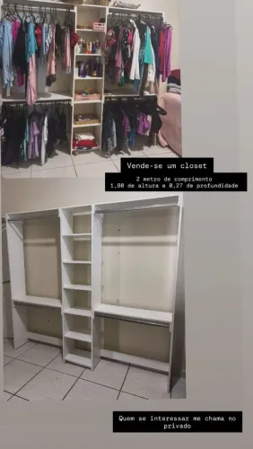 Closet Com Base de Sustentação