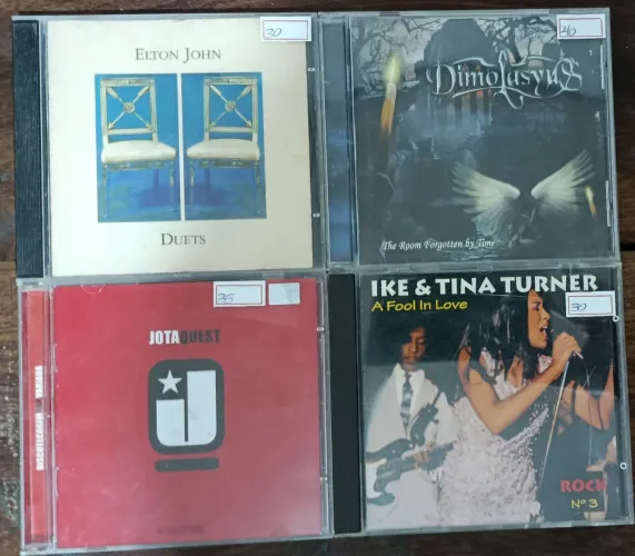 Lote com 4 CD's Originais de Época 