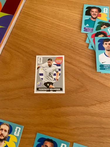 Figurinha prata Valverde Copa do mundo 2026