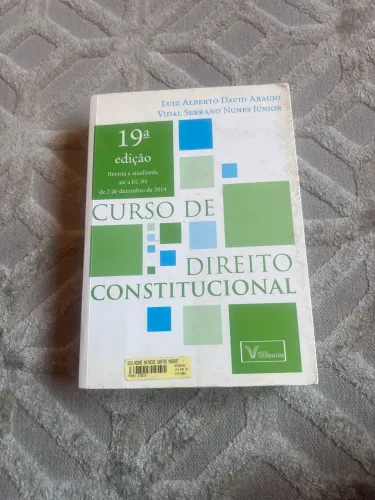 Curso de Direito Constitucional - Luiz Alberto David Araújo e Vidal Serrano Nunes Junio