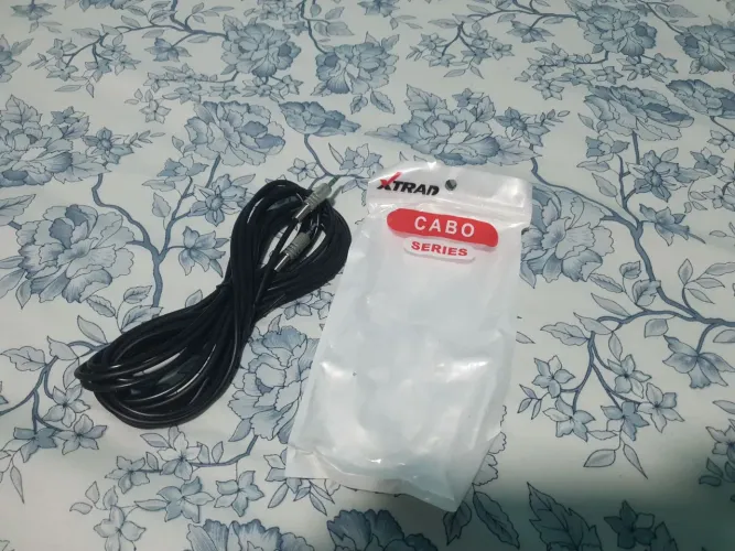 Cabo de audio auxiliar p2 p2 - 6 metros