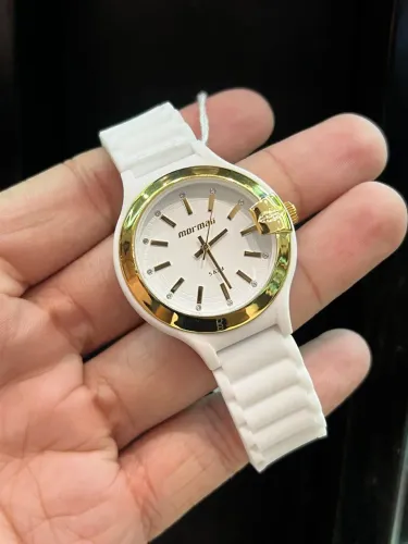 Relógio Feminino Mormaii Pulseira de Silicone Branco