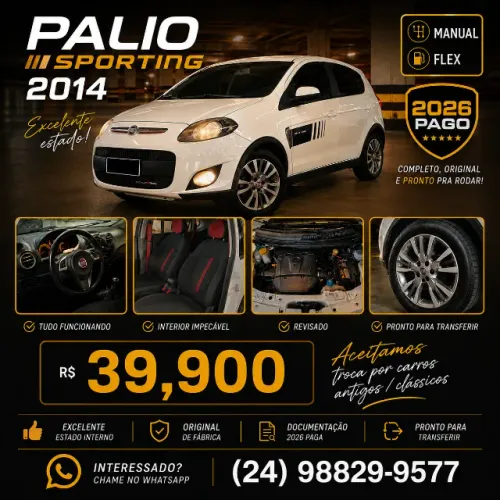 Fiat Palio Sporting 1.6 Flex 16V 5P 2014