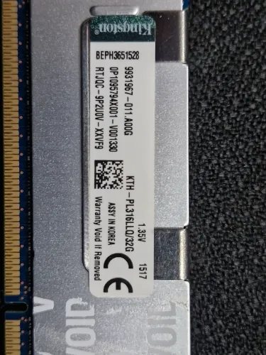 Memória ddr3 32GB ECC xeon x79