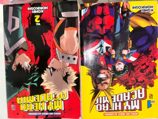 Mangá Boku no hero volume 1 e 2