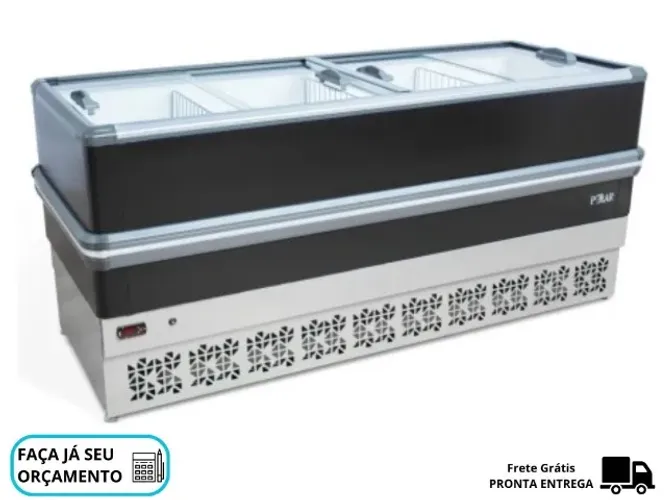 Ilha de Congelados Vidro Reto 2m Polar 