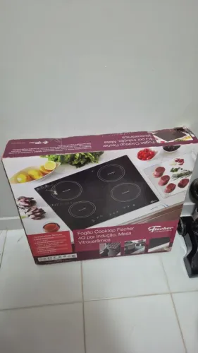 Cooktop de indução Fischer 4 bocas, novo na caixa