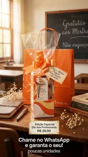 Caixa de sabonete Natura personalizada para presentear