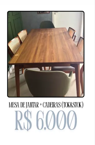 Mesa de Jantar + Cadeiras Tokstok