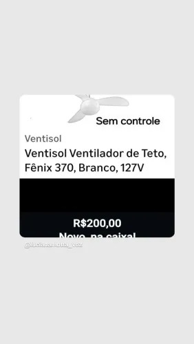 Ventilador de teto