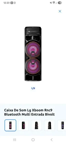 Caixa de som lg xboom