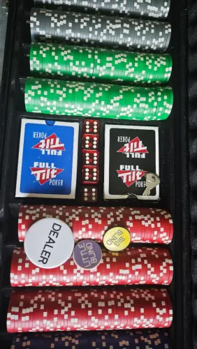Fichas Maleta de poker kit colecionador Full Tilt
