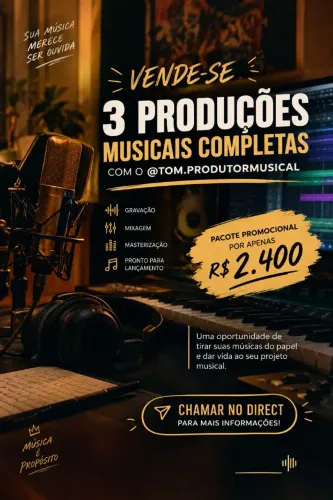 GRAVAÇÃO E PRODUÇÃO MUSICAL 