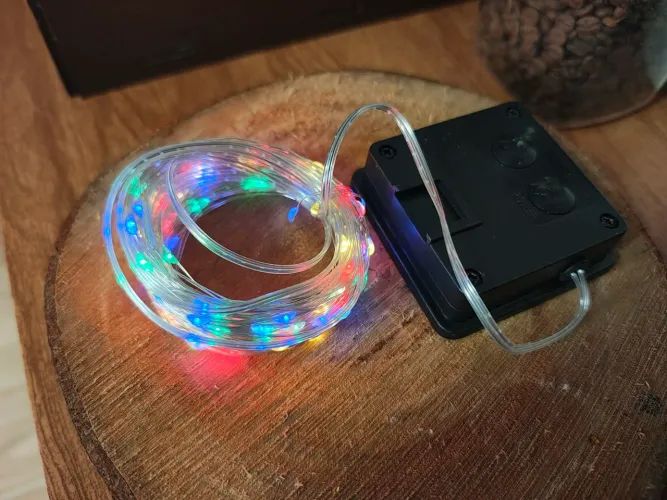 Luz pisca pisca para árvore de natal ou decoração com placa solar