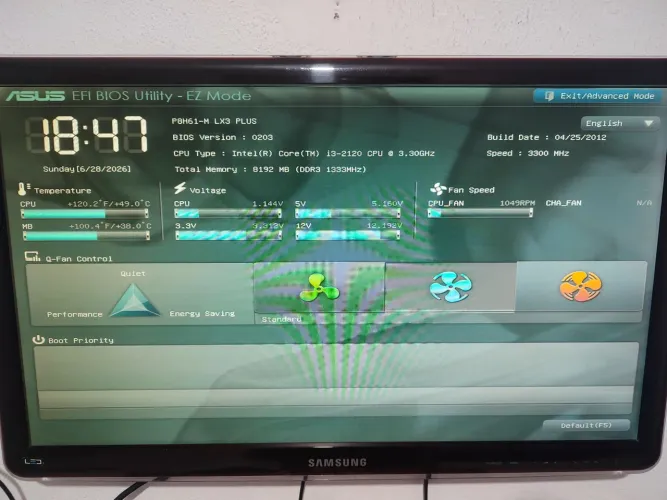 Kit Intel core I3 8GB DDR3