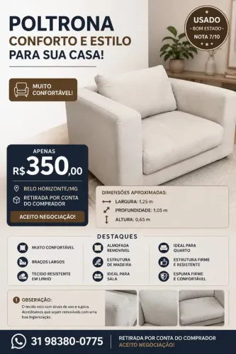 Sofá - poltrona grande