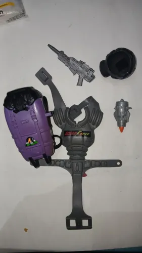 boneco falcon/ action man/ max steel 30 cm: kit laser force