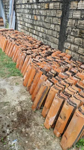 1600 unidades de telhas canal USADAS