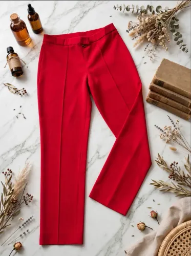 ? CALÇA SOCIAL TAM 36 - 91CM COMPRIMENTO  Calça alfaiataria  vibrante, cintura alta