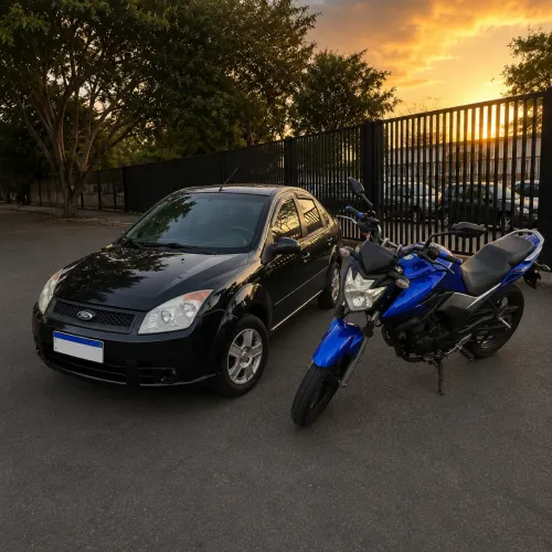 Fazer 250 2016 e Fiesta Sedan 2008 TROCO