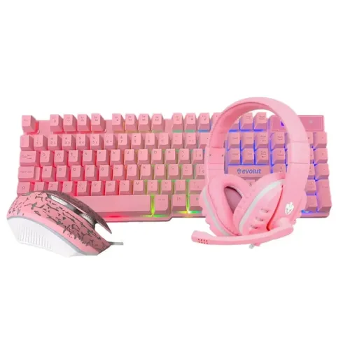 KIT GAMER EVOLUT TECLADO MOUSE E FONE DE OUVIDO HEADSET