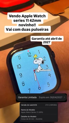 Apple Watch Series 11 GPS 42mm + 2 Pulseiras | Garantia 2027