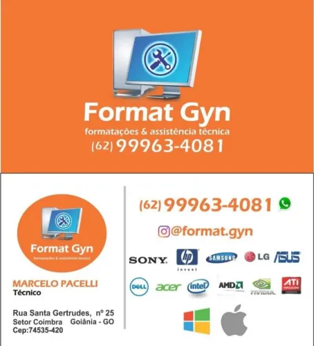 Formatação, Reparo de Computadores e Recuperação de arquivos.