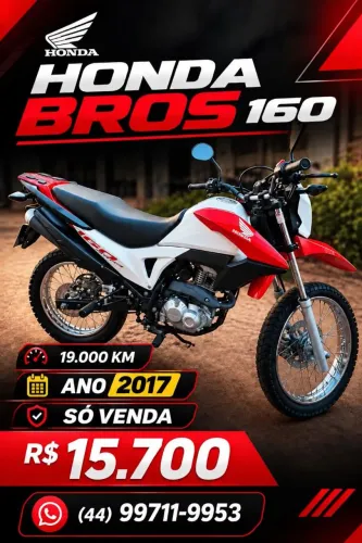 Honda Broz 160, km baixo, ano 2017