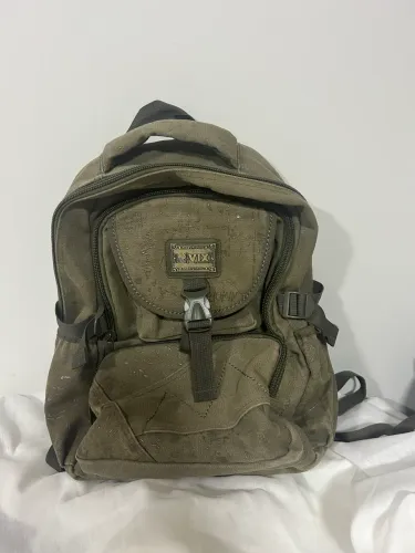 mochila escolar verde exército unissex volumosa