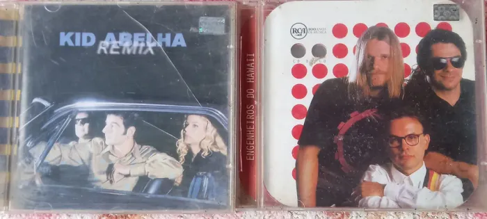 Lote de 4 cds nacionais originais Kids Abelha Remix I.Hawaii C.Incial Back tô New Wave