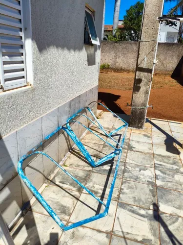  Jogo de trave de fotebol de ferro