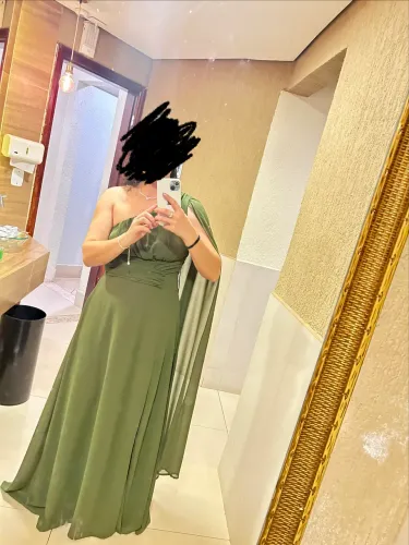 Vestido verde oliva