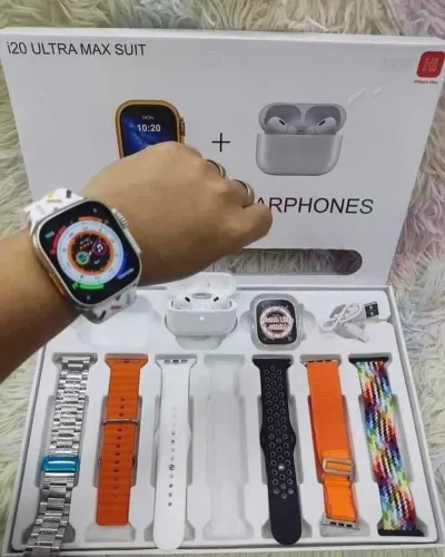 Smartwatch HI Watch 9 + Fone + 7 Pulseiras | R$150 | Entrega Grátis