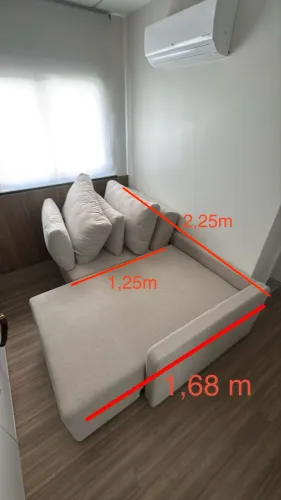 Sofá cama retrátil reclinável 