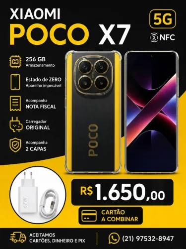 Telefone Celular Poco X7 256 GB
