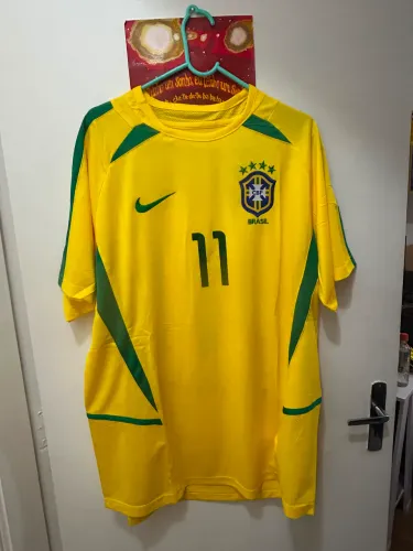 Camisa seleção brasileira Ronaldinho Gaúcho 2002 retrô
