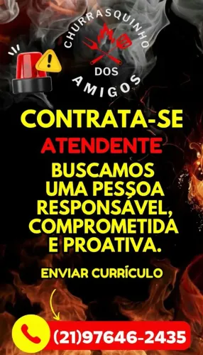 Contrata-se Cozinheira e Atendente