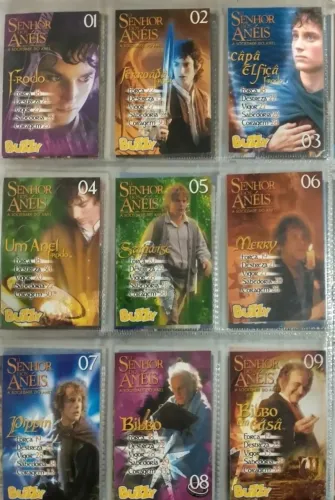 Coleção Completa Cards Buzzy O Senhos dos Anéis