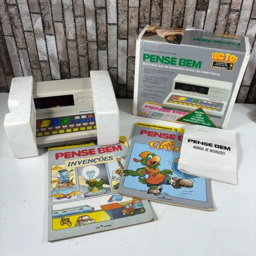 Antigo Pense Bem Tec Toy Anos 80 - Funcionando! 