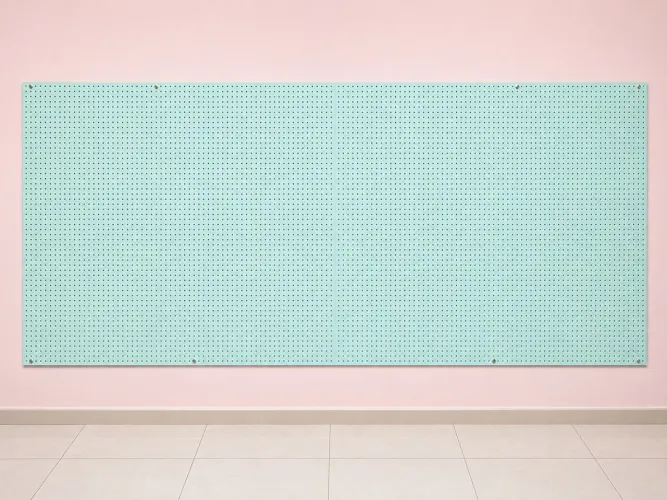 Painel perfurado para ateliê, papelaria, lojas, dentre outros.