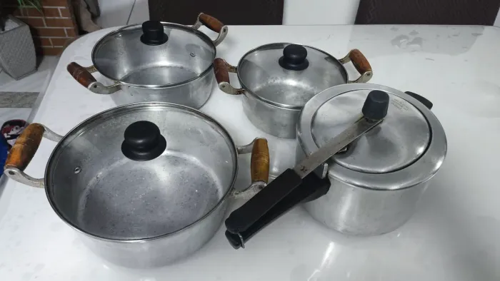 Jogo panela alumínio batido 