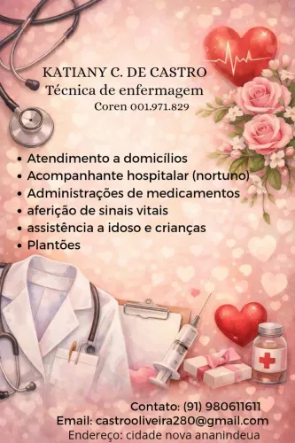 Sou técnica de enfermagem