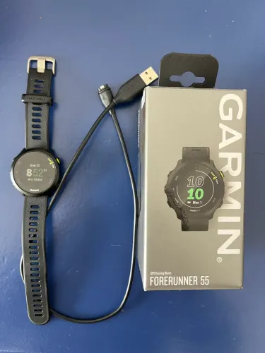 Garmin Forerunner 55 GPS - Relógio Corrida - Seminovo Impecável + Carregador Original