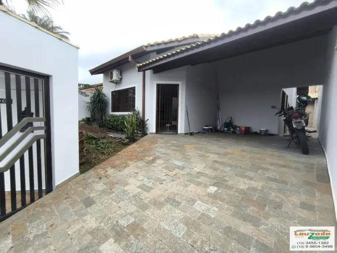 Casa para Locação em Peruíbe, Tres Marias, 3 dormitórios, 1 suíte, 1 banheiro, 2 vagas