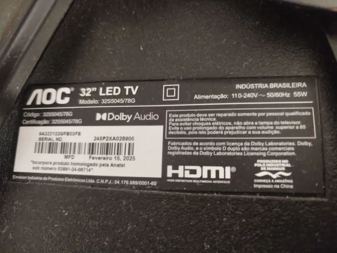 Vendo tv semi nova