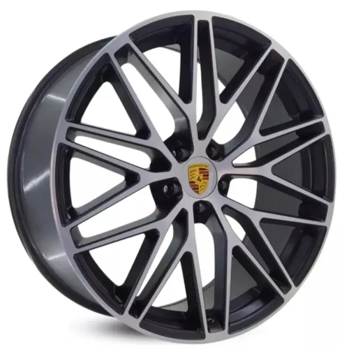 Jogo de Rodas Aro 20 5x112 + Pneus 245/35 Novos - Estilo Porsche - Mercedes/Audi/BMW
