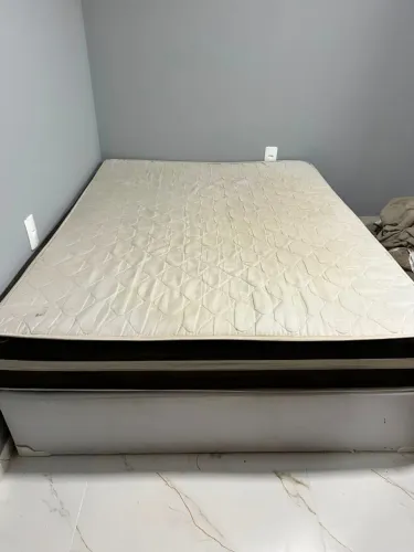 Cama Box Casal com Colchão Ortopédico