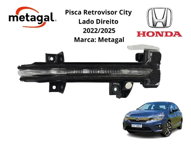 Pisca Retrovisor Honda City 2022 2023 2024 2025 Lado Direito (Usado)